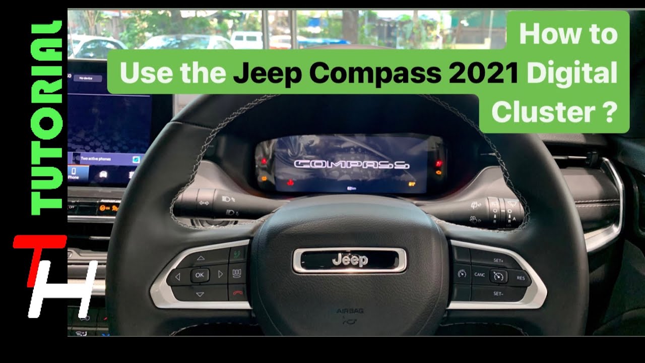Описание функций цифровой приборной панели Jeep Compass 2021 | Подробный РУКОВОДСТВО | TH