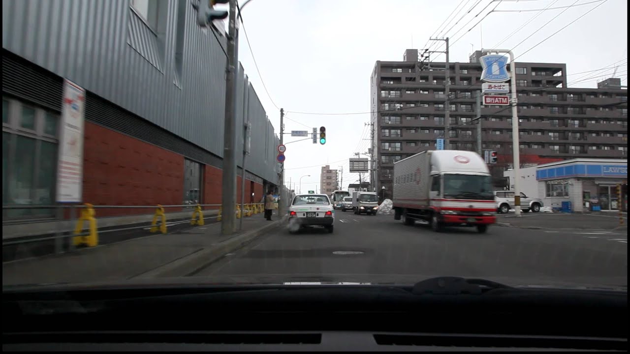 【車載動画】江別市野幌駅周辺