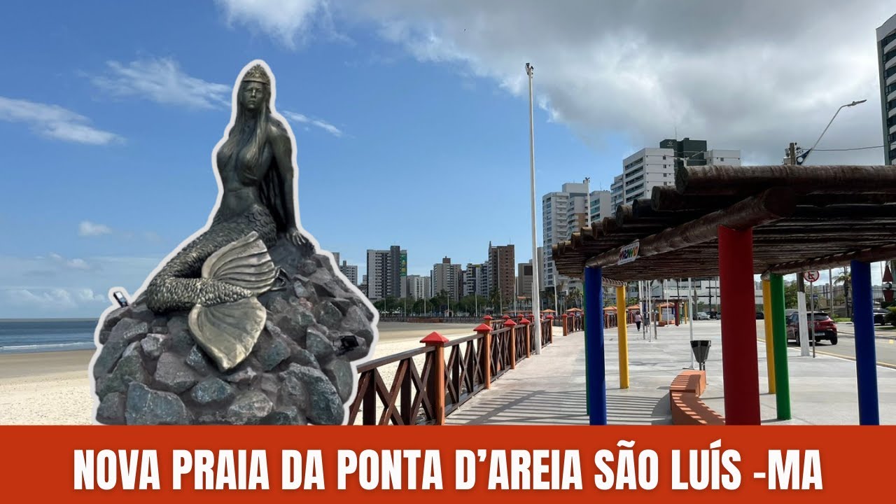 Nova Praça do Sol na Praia da Ponta da Areia - São Luís - MA