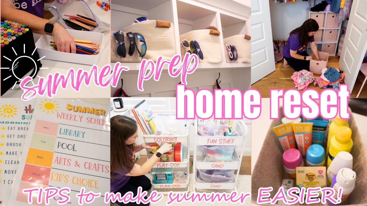 Summer Get It All Done Clean and Organize! Summer Homemaking Routines and Ideas