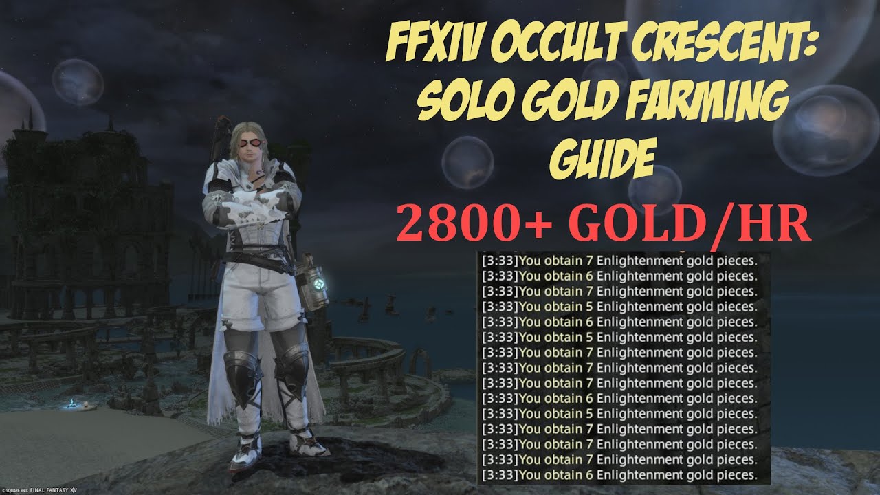 FFXIV Occult Crescent: Соло-ферма золота (2800+ золота/час)