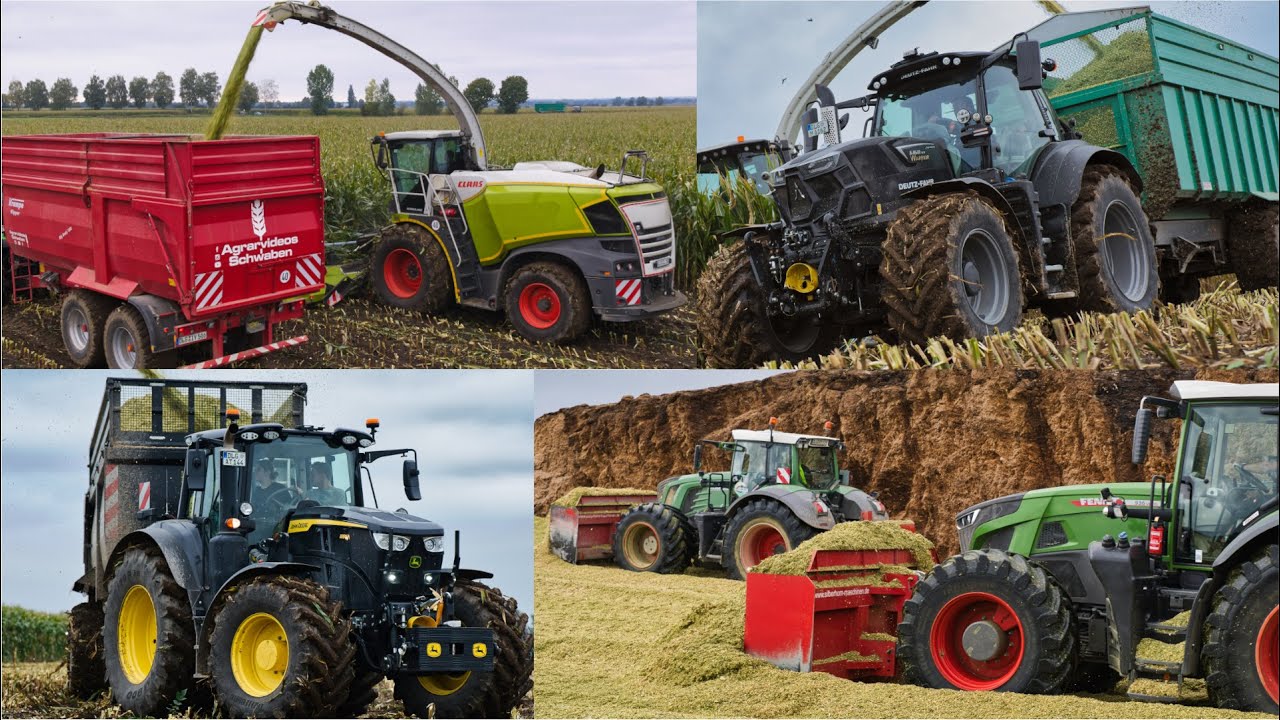 Maisernte in Lauingen 2025 Fendt, Deutz Fahr, Claas, John Deere, New Holland