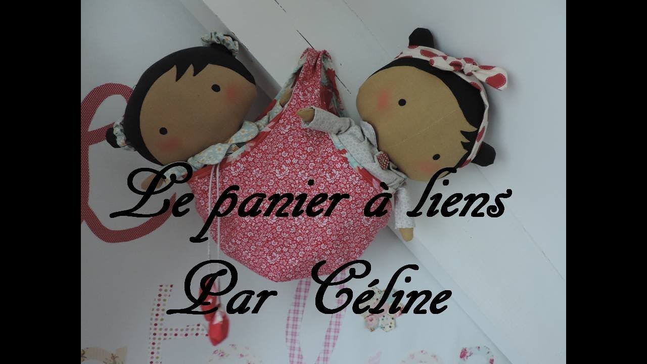 sac panier à liens coulissants