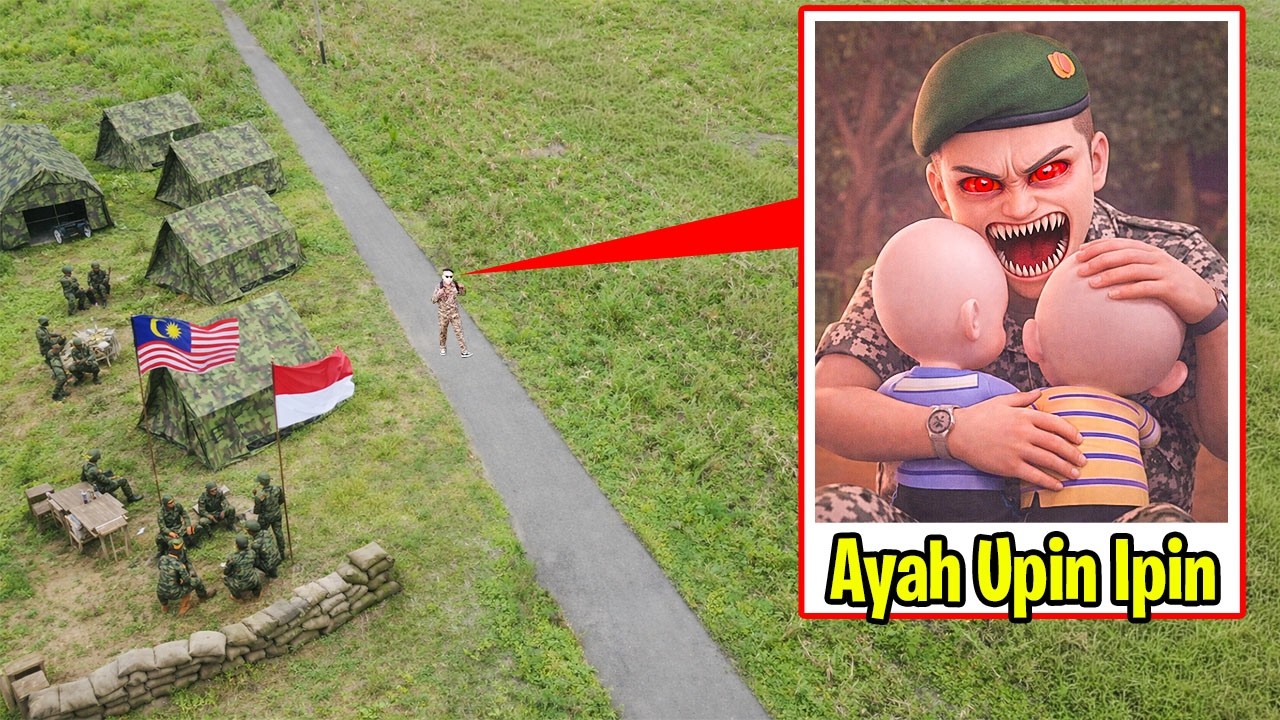 DRONE MEREKAM AYAH UPIN IPIN ASLI DI DUNIA NYATA!
