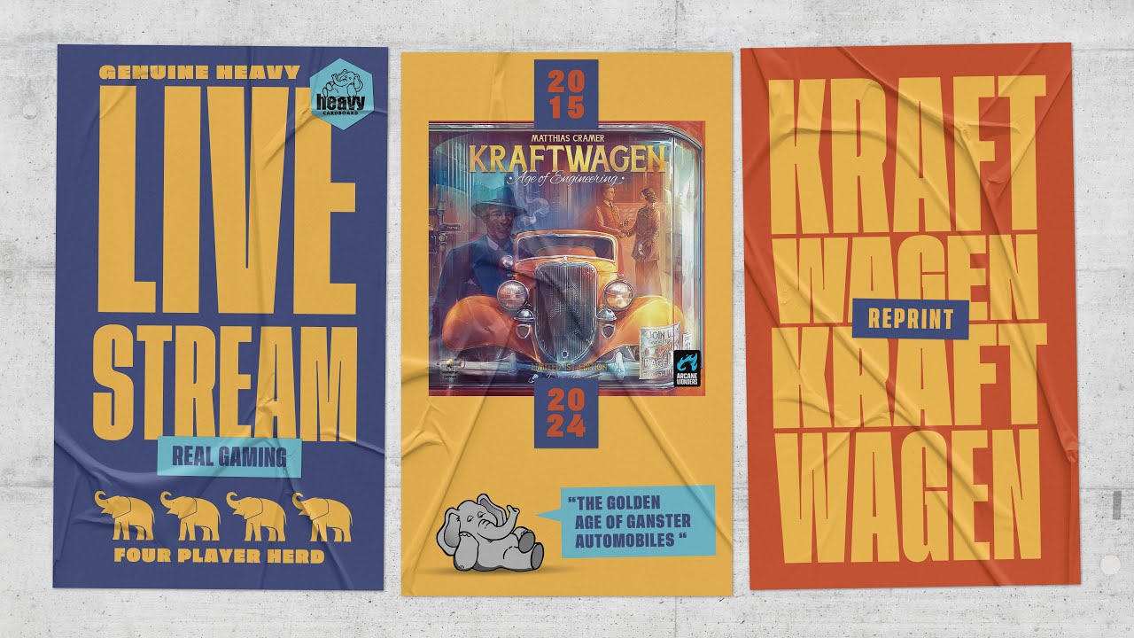 Kraftwagen: Age of Engineering - 4p Teaching, Play-through, Roundtable Discussion by Heavy Cardboard