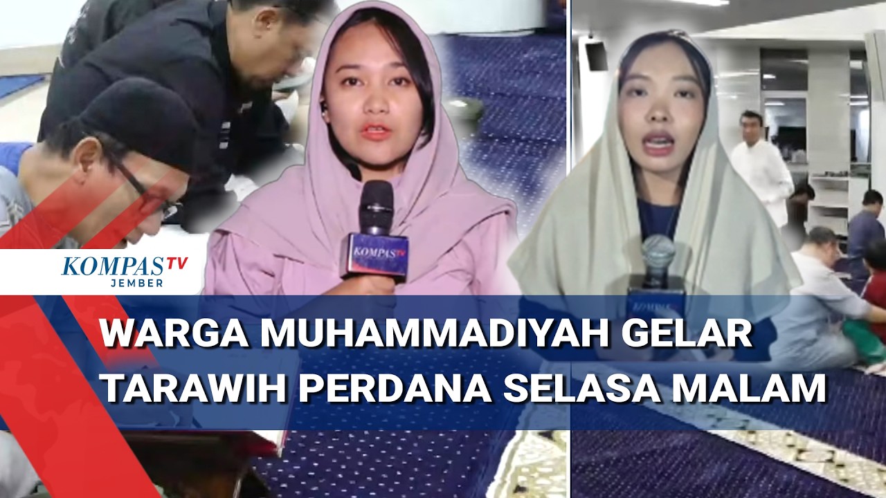 Tarawih Perdana Warga Muhammadiyah, Suasana Masjid Ramai dan Khusyuk