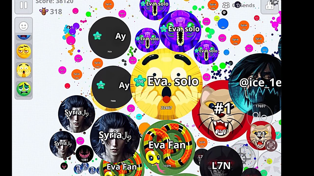 Против моего фаната!!! 😰 (AGAR.IO MOBILE)