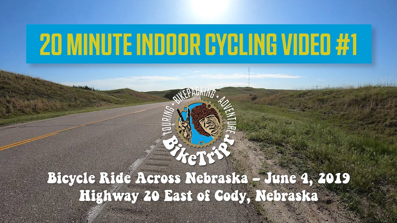 20 Minute Indoor Cycling Video &ndash; Nebraska Highway 20 East of Cody