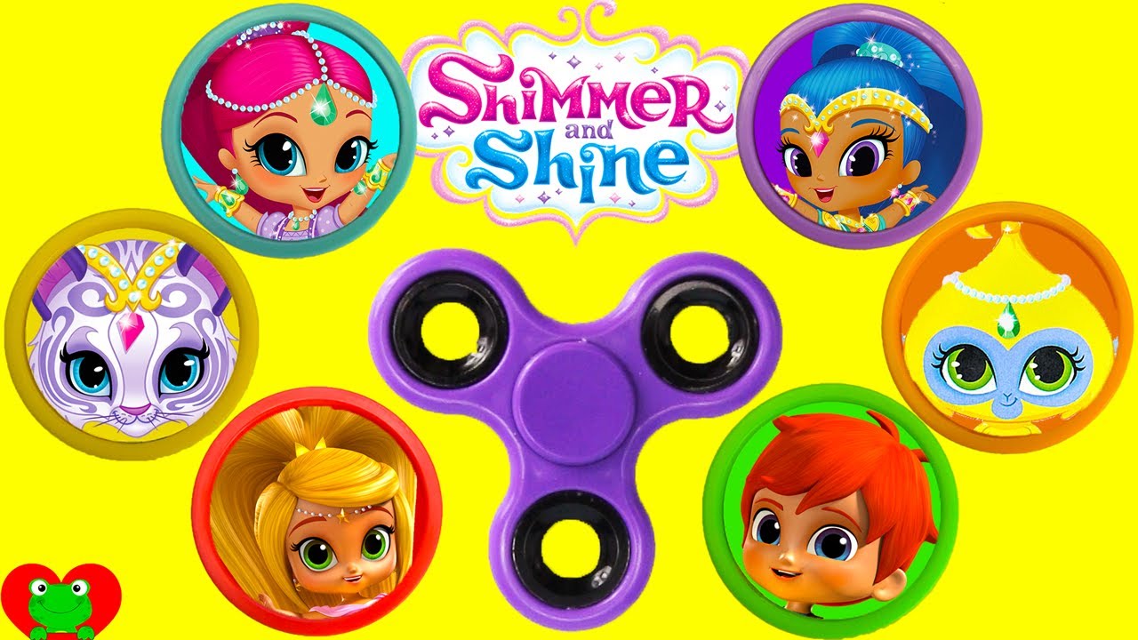 Shimmer and Shine Fidget Spinner Game Shopkins Season 8 World Vacation