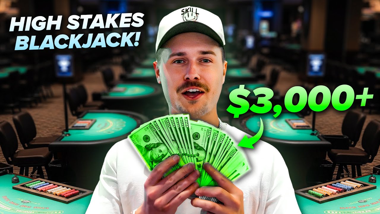 $300 Minimum Bets at High Stakes Blackjack!