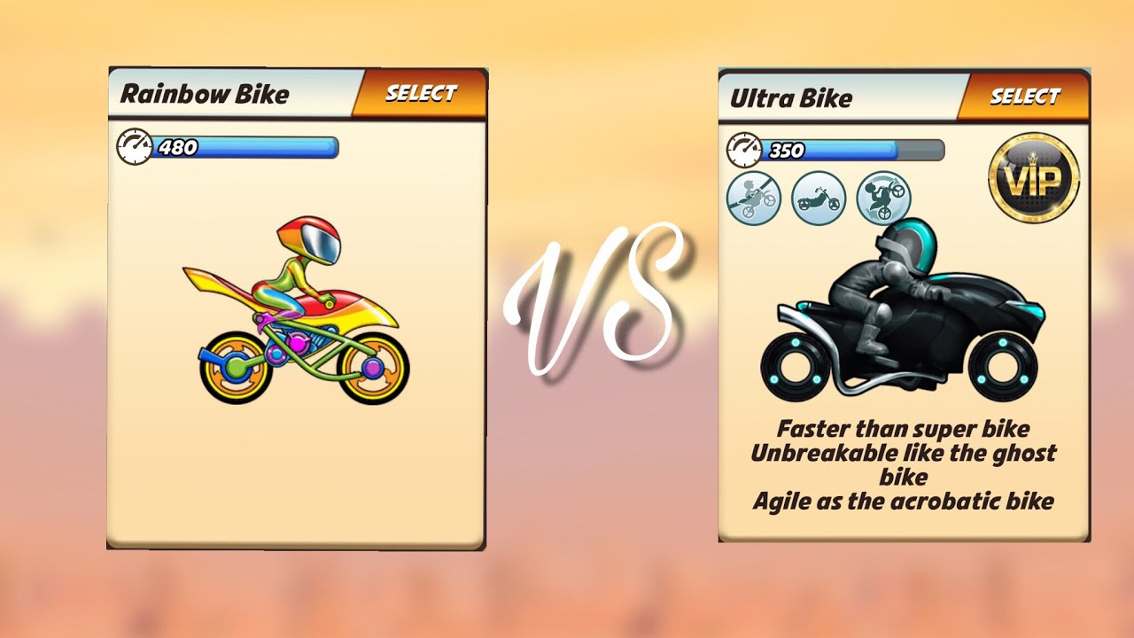 Bike Race | NEW BIKE!!! RAINBOW BIKE AND ULTRA SPEED DIFFERENCES!