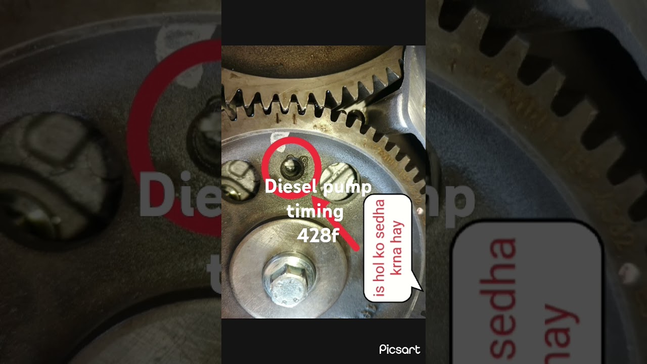 Caterpillar C4.4 engine diesel pump timing
