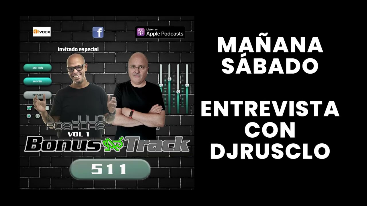 Ma&ntilde;ana s&aacute;bado @djrusclo me entrevistar&aacute; en su programa llamado 