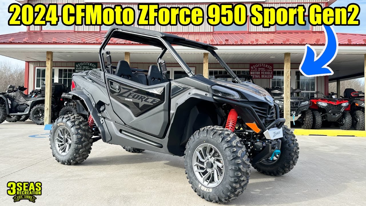 85 HP!  2024 CFMoto ZForce 950 Sport Gen 2 -- Walk Around & First Ride