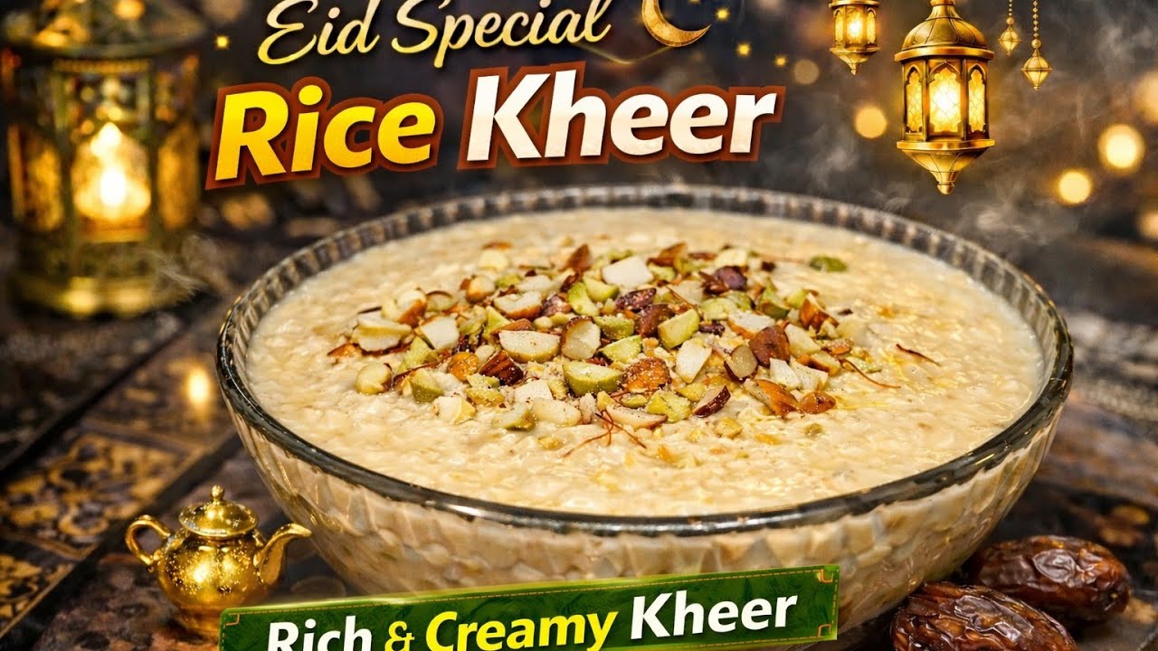 Eid Special Rice Kheer Recipe | Traditional Sweet Dessert #easyrecipe #cooking #sweets