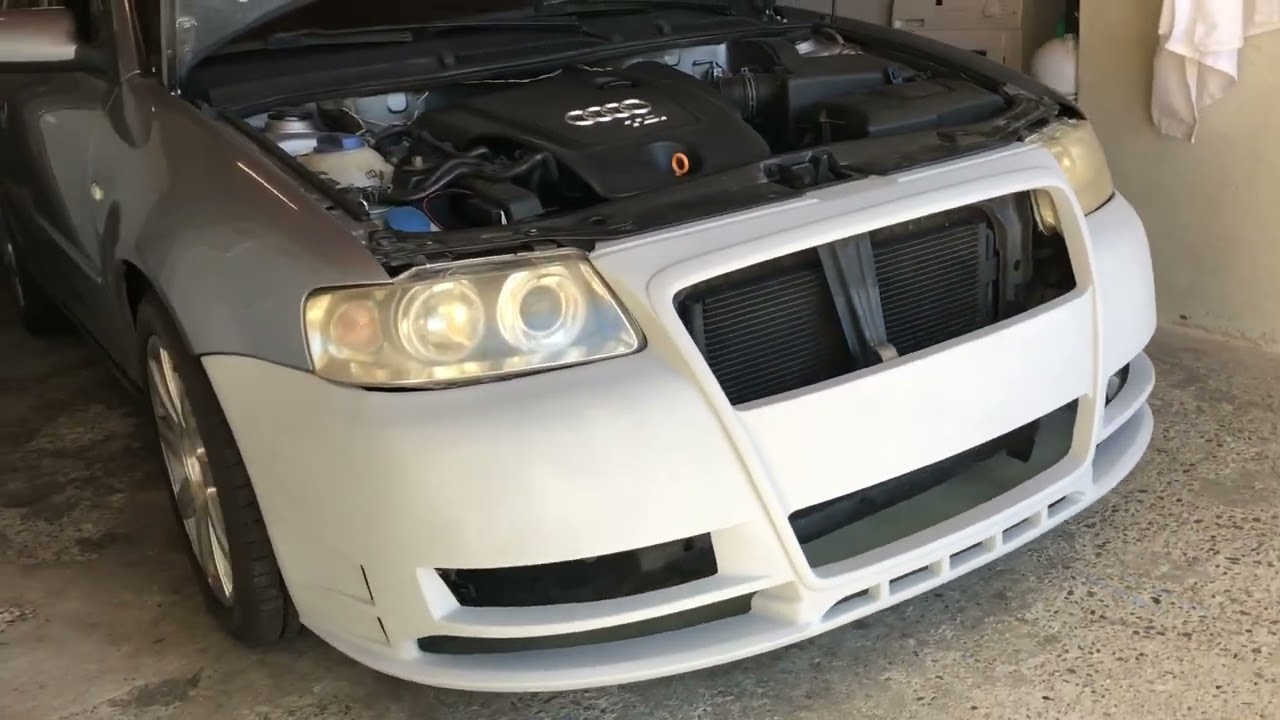 Audi A3 8L Episode_1 : Street Body Kit - Front Bumper Trial Installation