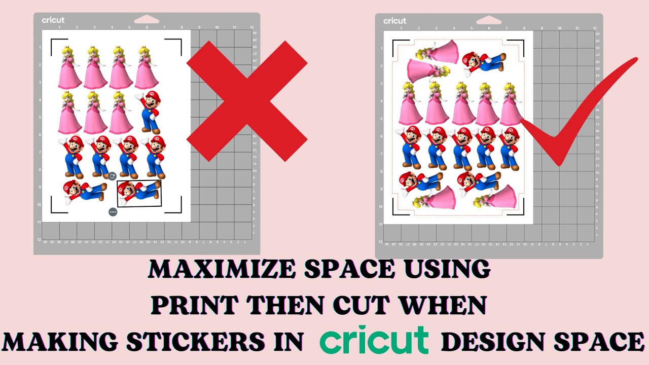 How to maximize space when making stickers in Cricut Design Space *2023*