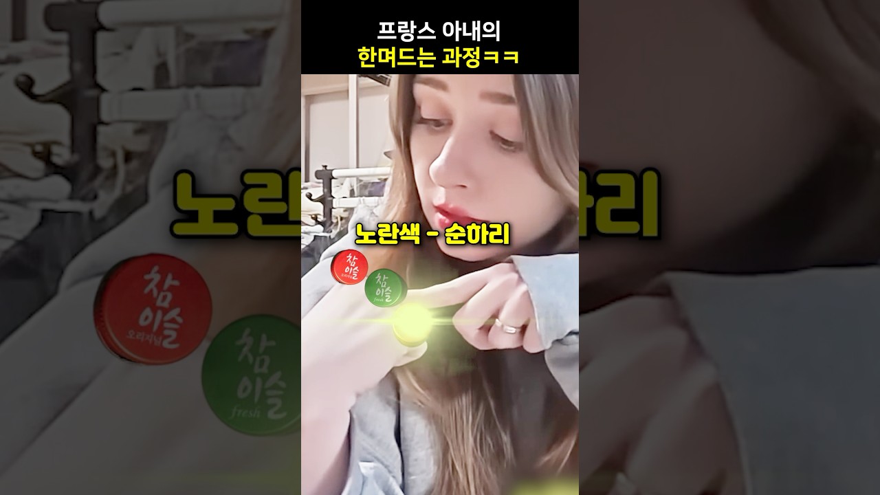 프랑스 아내의 한며드는 과정ㅋㅋㅋ