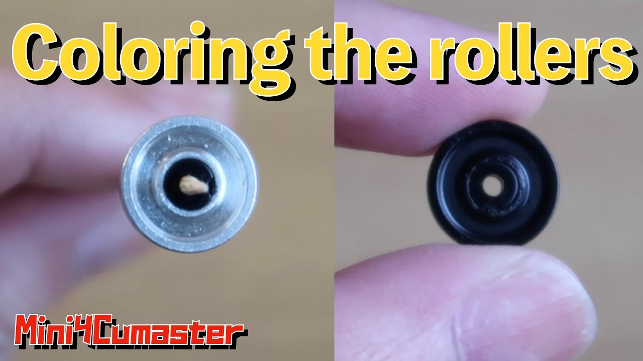 【Mini4WD】Cool setting with roller coloring!【Mini4Cumaster】