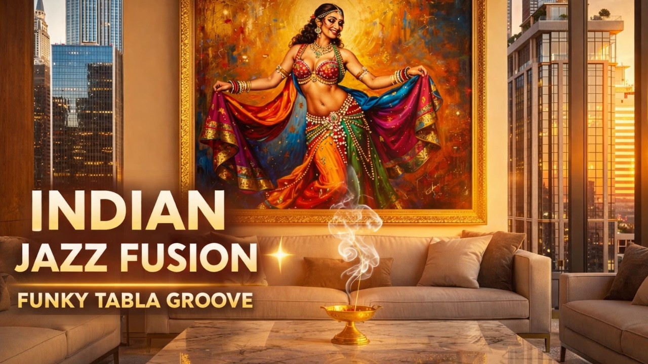 Funky Indian Jazz Groove 💃 Tabla Beats & Smooth R&B Lounge (6 Hours)