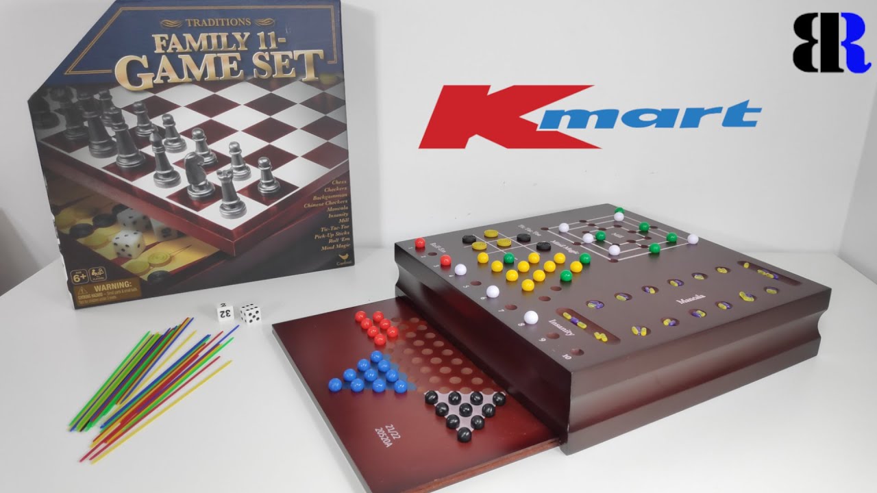$15 Kmart 11 in 1 Board Game | Kmart (Aus) Game Board Unboxing