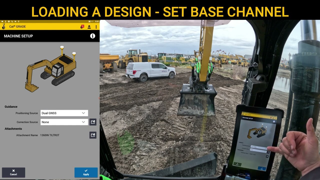SITECH Intermountain Earthworks Loading A Design Set Base Channel