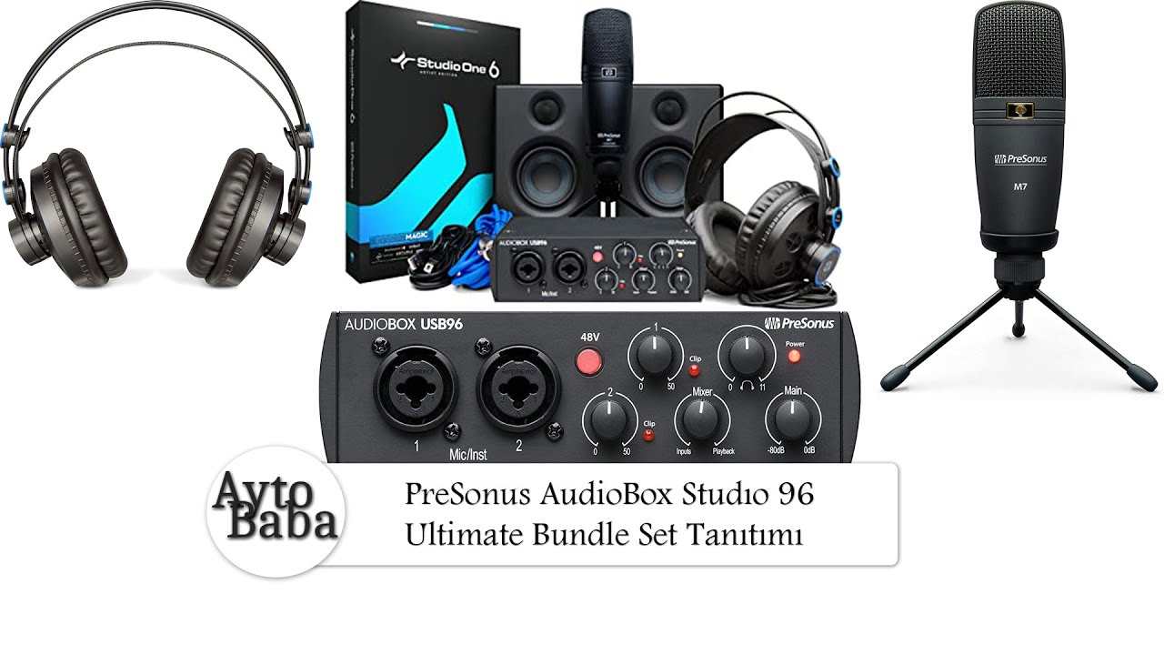 PreSonus AudioBox Studıo 96 Ultimate Bundle Set Tanıtımı