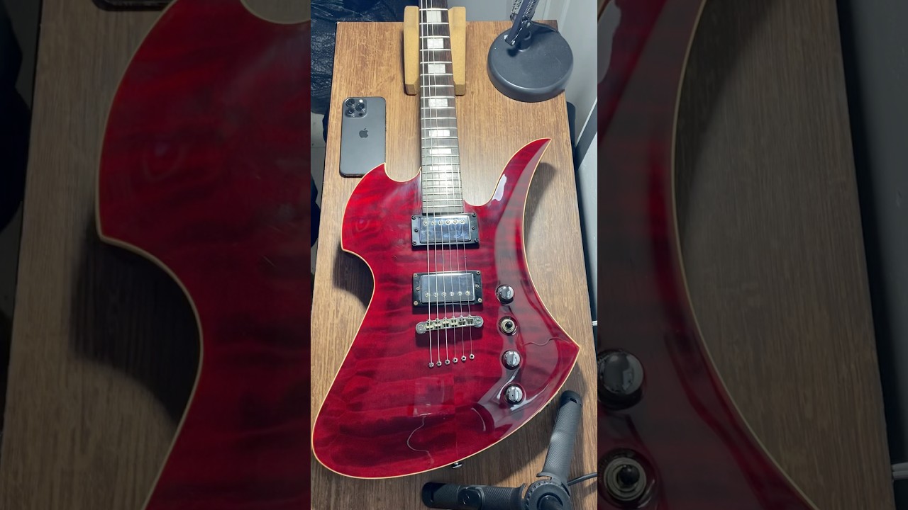 BC rich mocking bird setup #Timelapse #guitar #bcrichguitars #metal #guitarist
