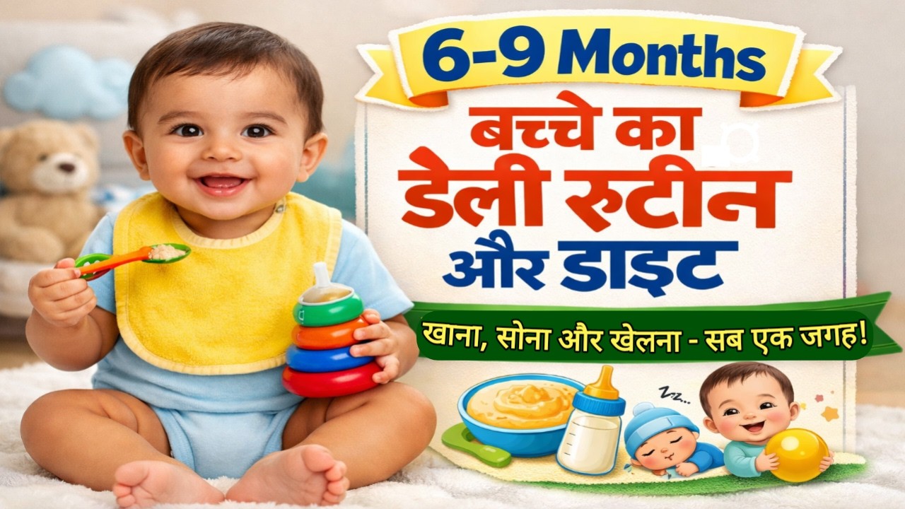 6 से 9 महीने के शिशु का परफेक्ट डेली रूटीन | 6-9 Months Baby Schedule & Diet 🥣🍼