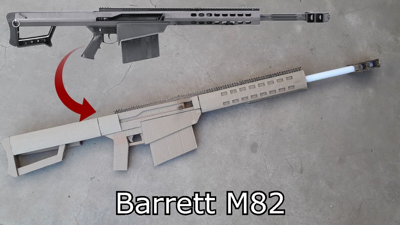 Como hacer un Barrett M82 de cartón