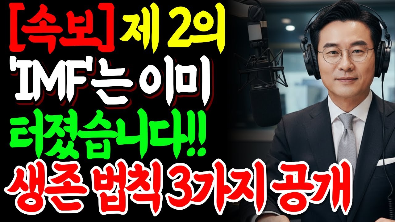 [ 속보 ] 제2의 IMF는 이미 시작되었습니다! '생존 법칙 3가지'를 전격 공개합니다.| 행복한 노년 | 노후준비 | 오디오북
