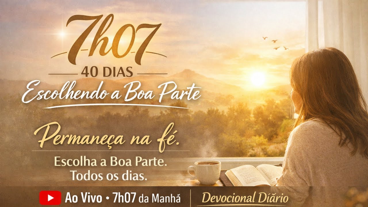 7h07 – 40 Dias Escolhendo a Boa Parte | Permanecer na Fé