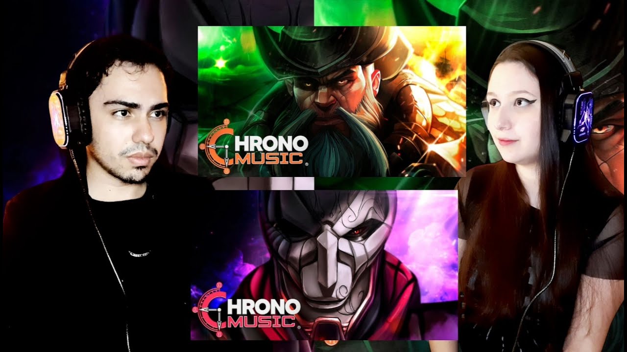 React em Casal | 2 em 1 | Jhin - PERFEI&Ccedil;&Atilde;O | Chrono e Gangplank - REI DOS LADR&Otilde;ES | Chrono