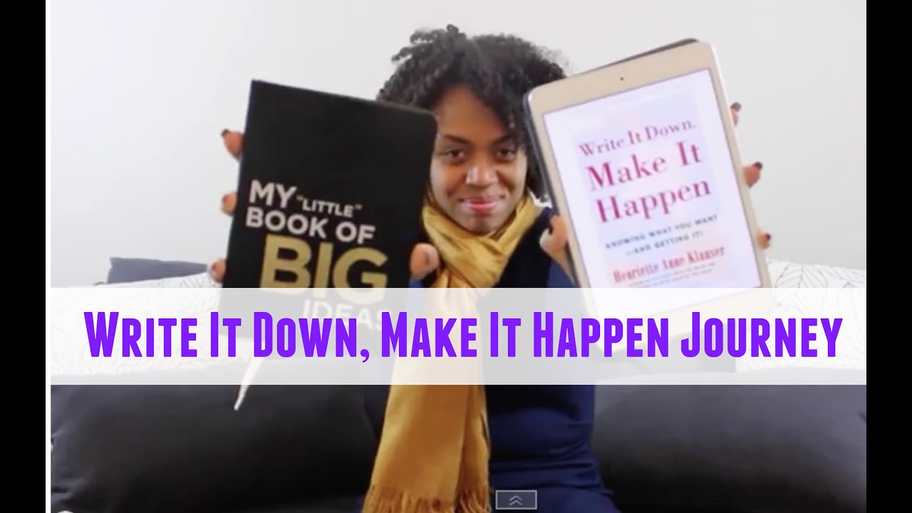 Write It Down Make It Happen Journey Update (October - Previously Recorded) | NATURALLY KAI