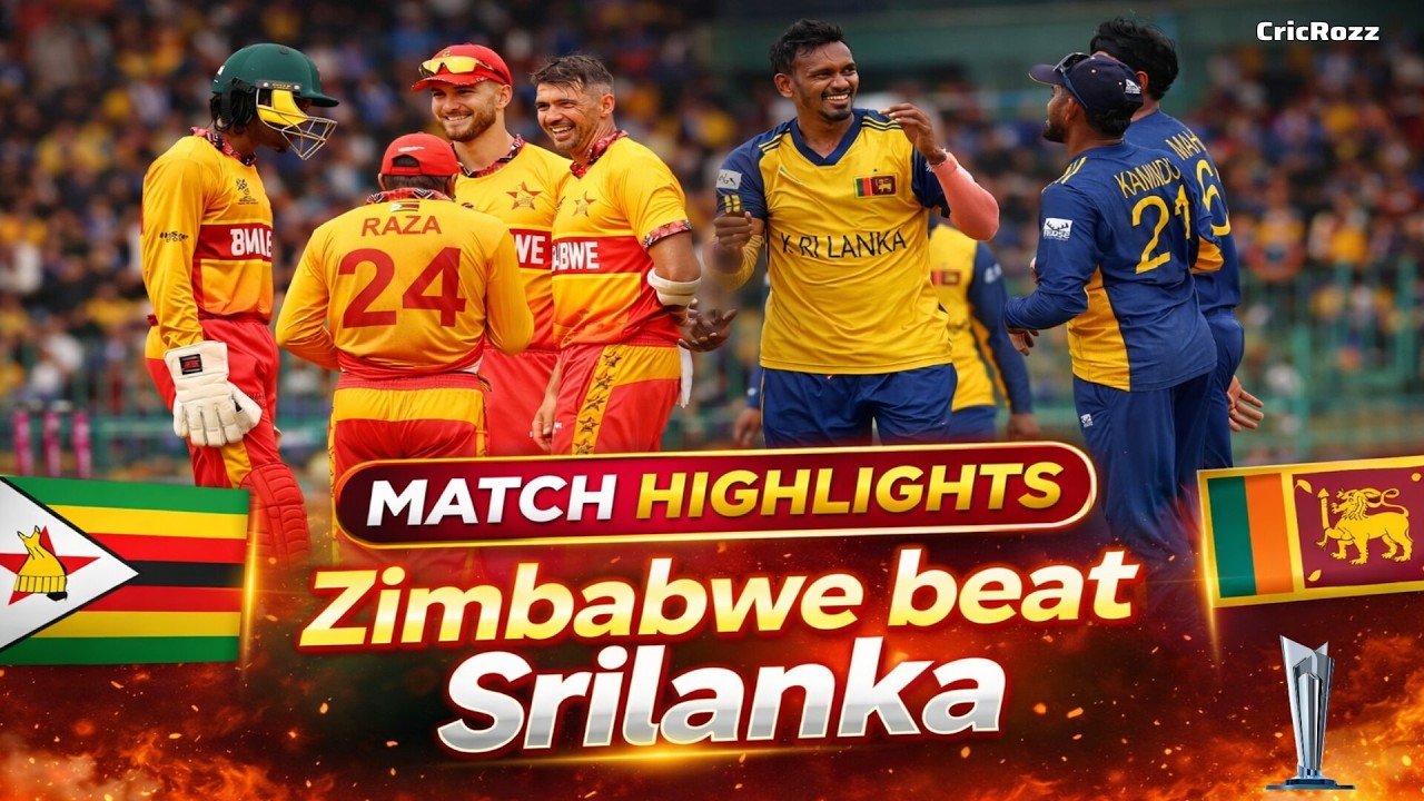 Zimbabwe vs Sri Lanka 38th ICC T20 World Cup 2026 Match Highlights | ZIM Vs SL Highlights #slvzim