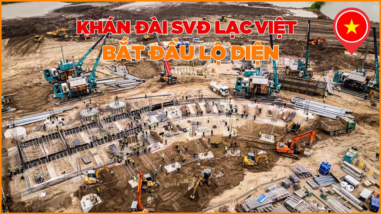 KHÁN ĐÀI KHỔNG LỒ CỦA SVĐ LẠC VIỆT (TRỐNG ĐỒNG) BẮT ĐẦU LỘ DIỆN