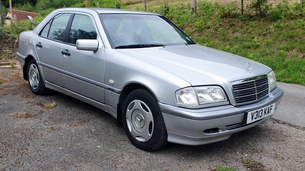 Mercedes Benz C180 classic W202 with very low mileage walk around and start up.