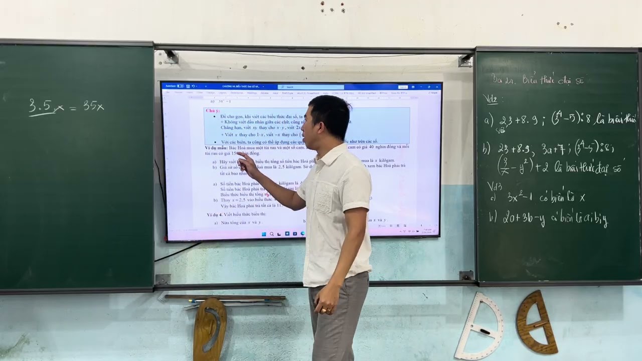 T7-Bài 24: Biểu thức đại số