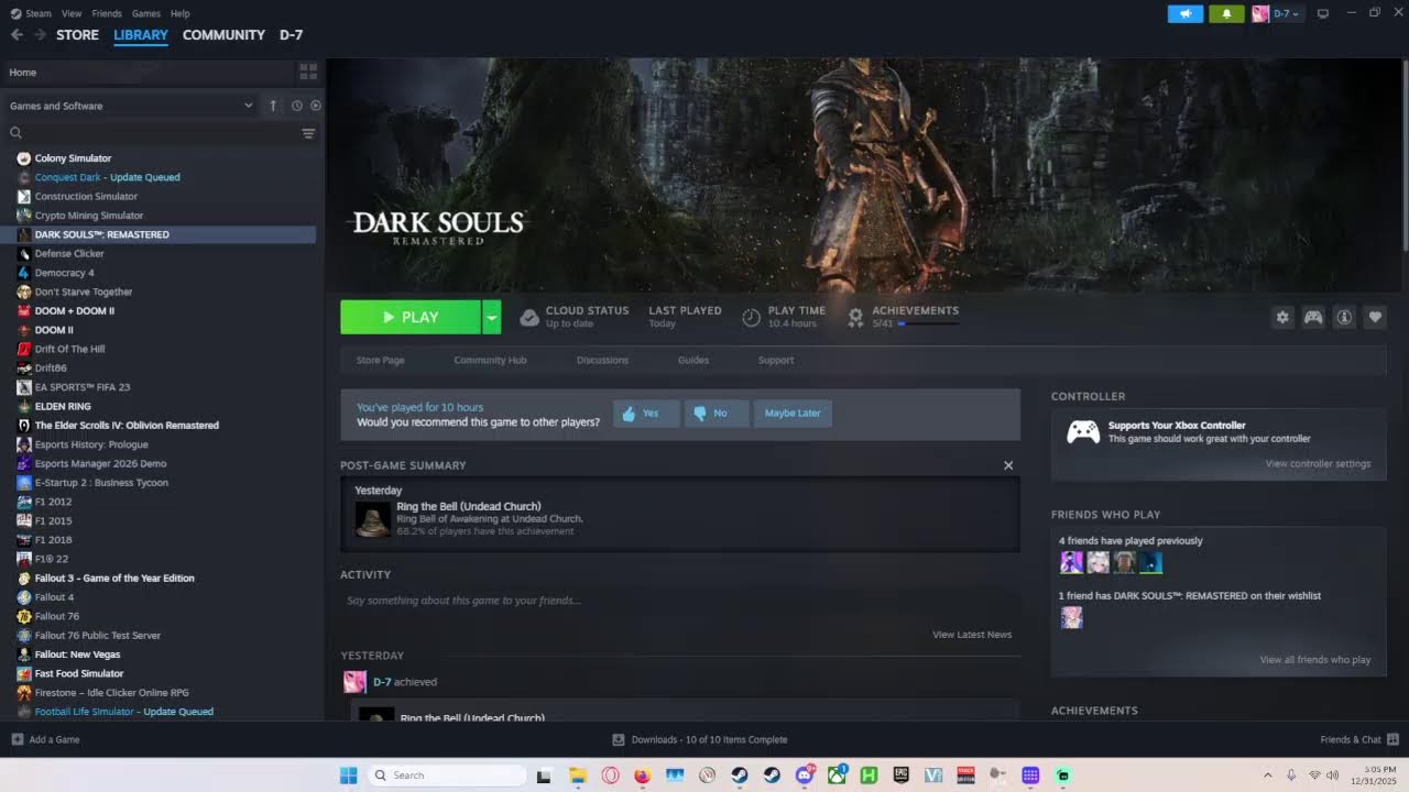 Playing some Dark Souls for the new year
