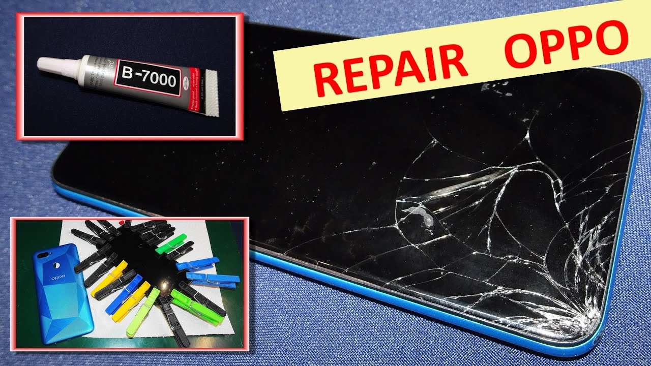 Wymień wyświetlacz ramkę szybkę, replace display bezel glass OPPO