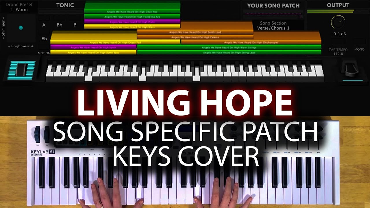 Living Hope MainStage patch keyboard cover- Bethel Music