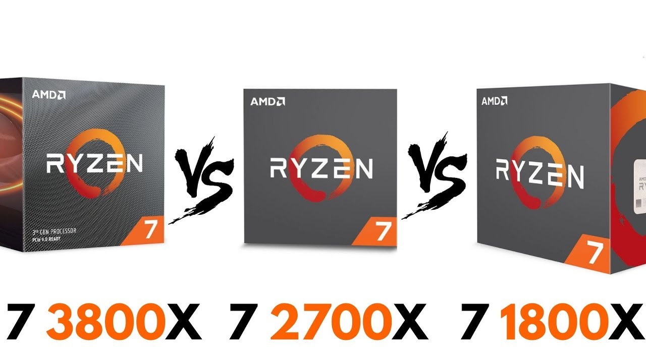 Ryzen 7 3800X vs Ryzen 7 2700X vs Ryzen 7 1800X | Test in GAMES & BENCHMARKS