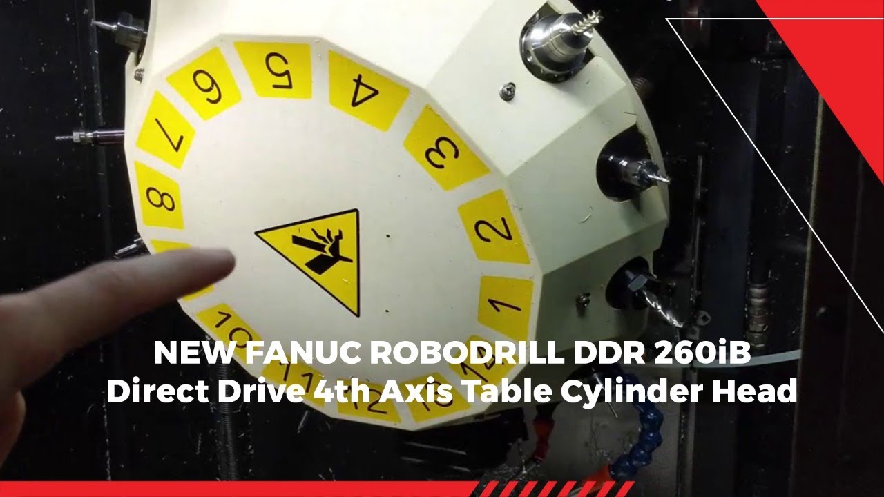 New FANUC ROBODRILL DDR high-speed 4th axis
