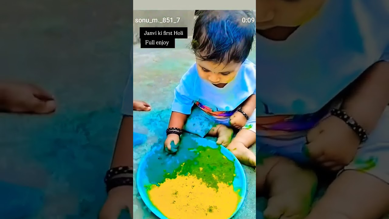 janvi ki first Holi