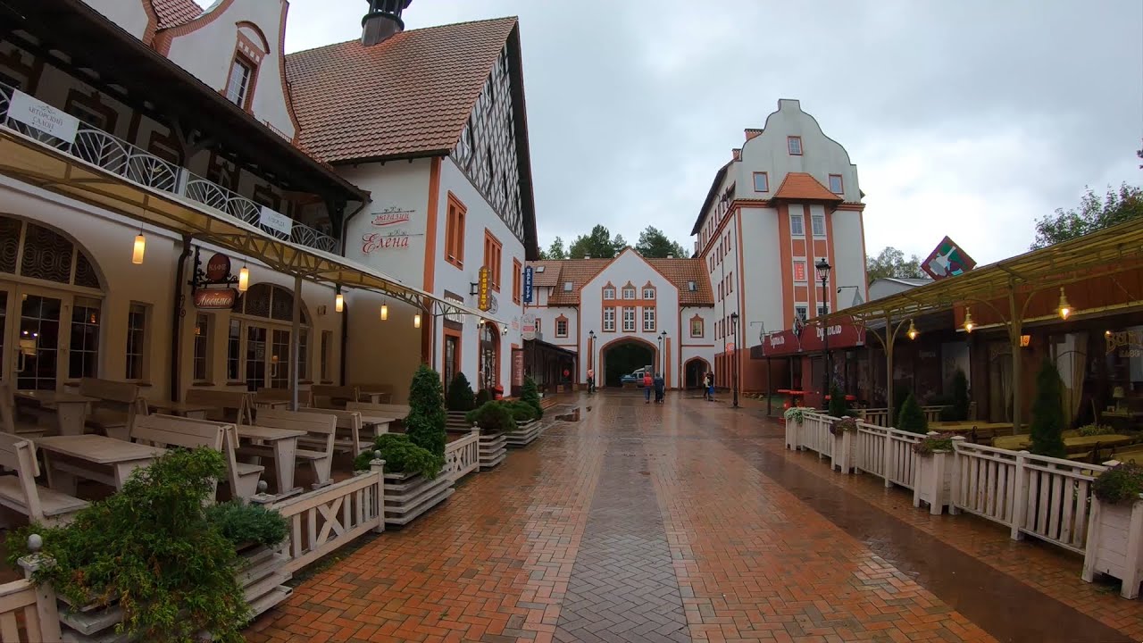Walking in Svetlogorsk center, Kaliningrad, Russia ⁴ᴷ⁶⁰ | Светлогорск, Калининград 4K