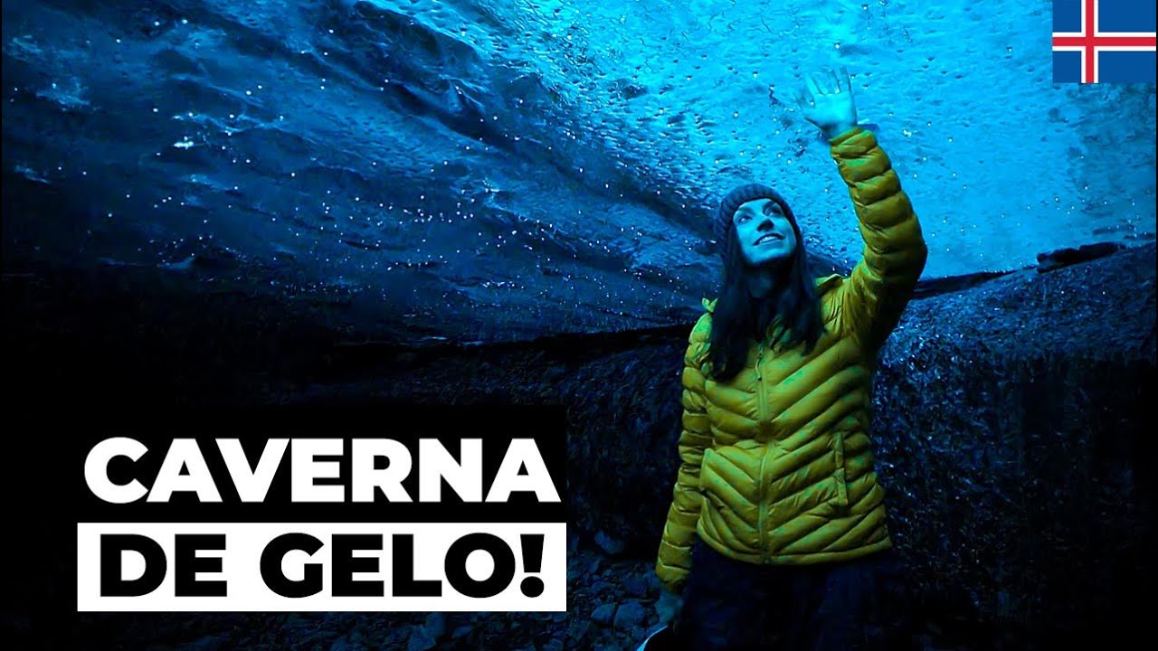 COMO É VISITAR UMA CAVERNA DE GELO NA ISLÂNDIA - SURREAL! Jökulsárlón e Diamond Beach
