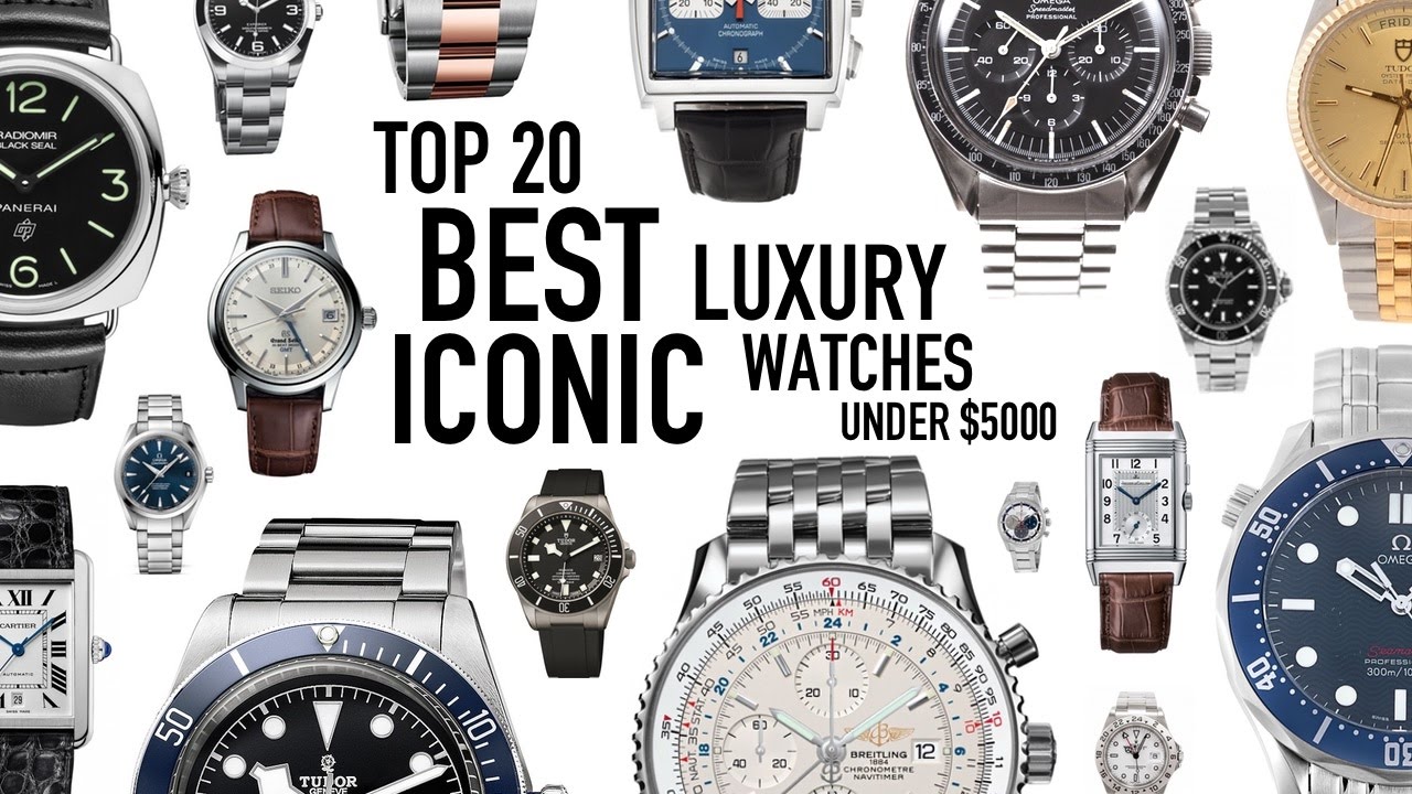 Top 20 Best Iconic Luxury Watches Under $5000 New/Used - Omega, Rolex, Tag Heuer, Tudor, JLC & More