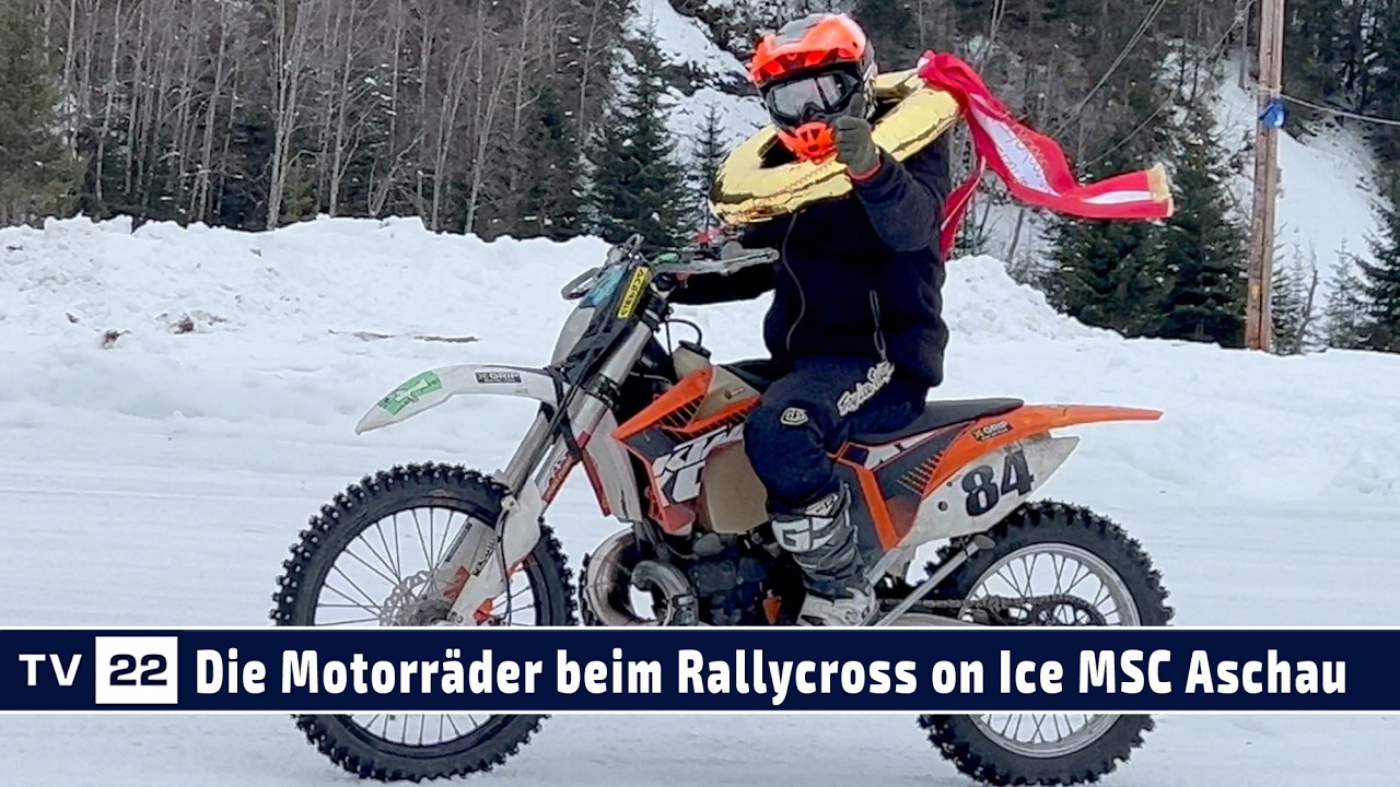 MOTOR TV22: Die Motorräder beim Rallycross on Ice | Eisrennen MSC Aschau 25.01.2026