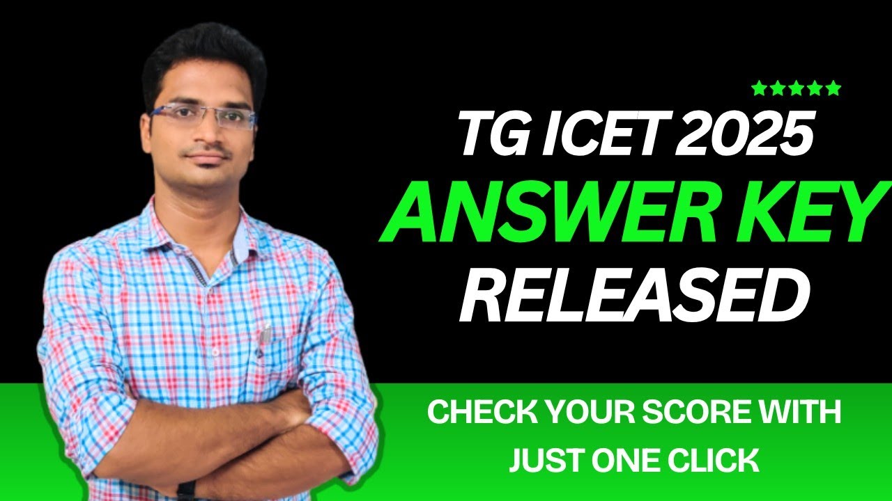 TG ICET 2025 Answer Key Released | Download and check your score now | Score calculator given