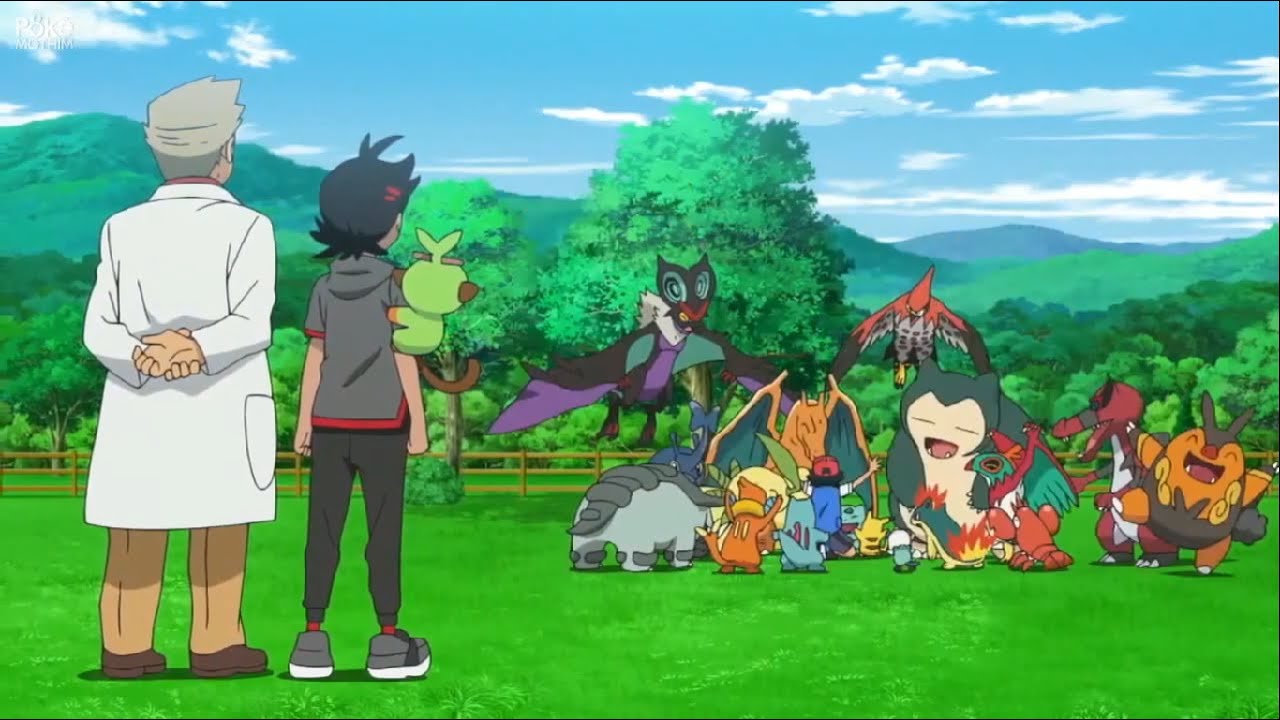 Ash reencontra todos os seus Pok&eacute;mon (Dublado)